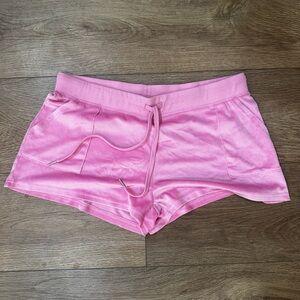 Juicy couture rhinestone Casual Drawstring Pink Lounge Shorts XL